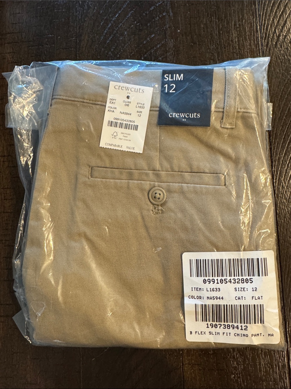 J. Crew Factory Crewcuts Slim Chino Pants - Khaki